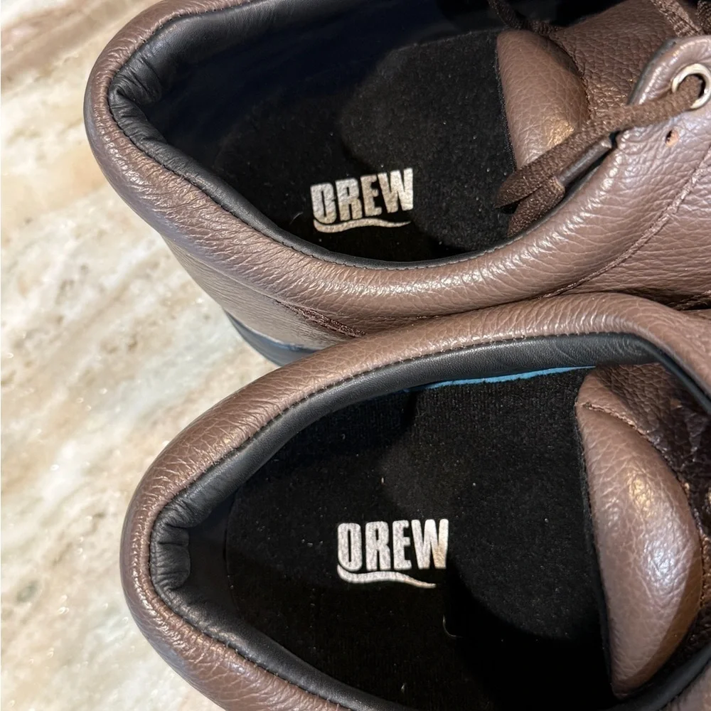NWT Men’s DREW Walker II brown leather orthopedic oxfords- Size 16 Wide 4W